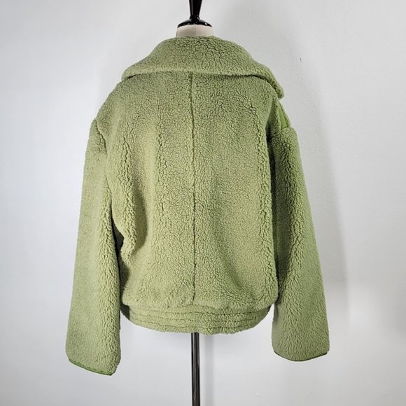 FREE PEOPLE joplin cozy sherpa jacket Sz M NEW - Picture 6 of 11
